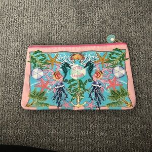 Estee Lauder Tropical Pink and Blue Cosmetic Bag